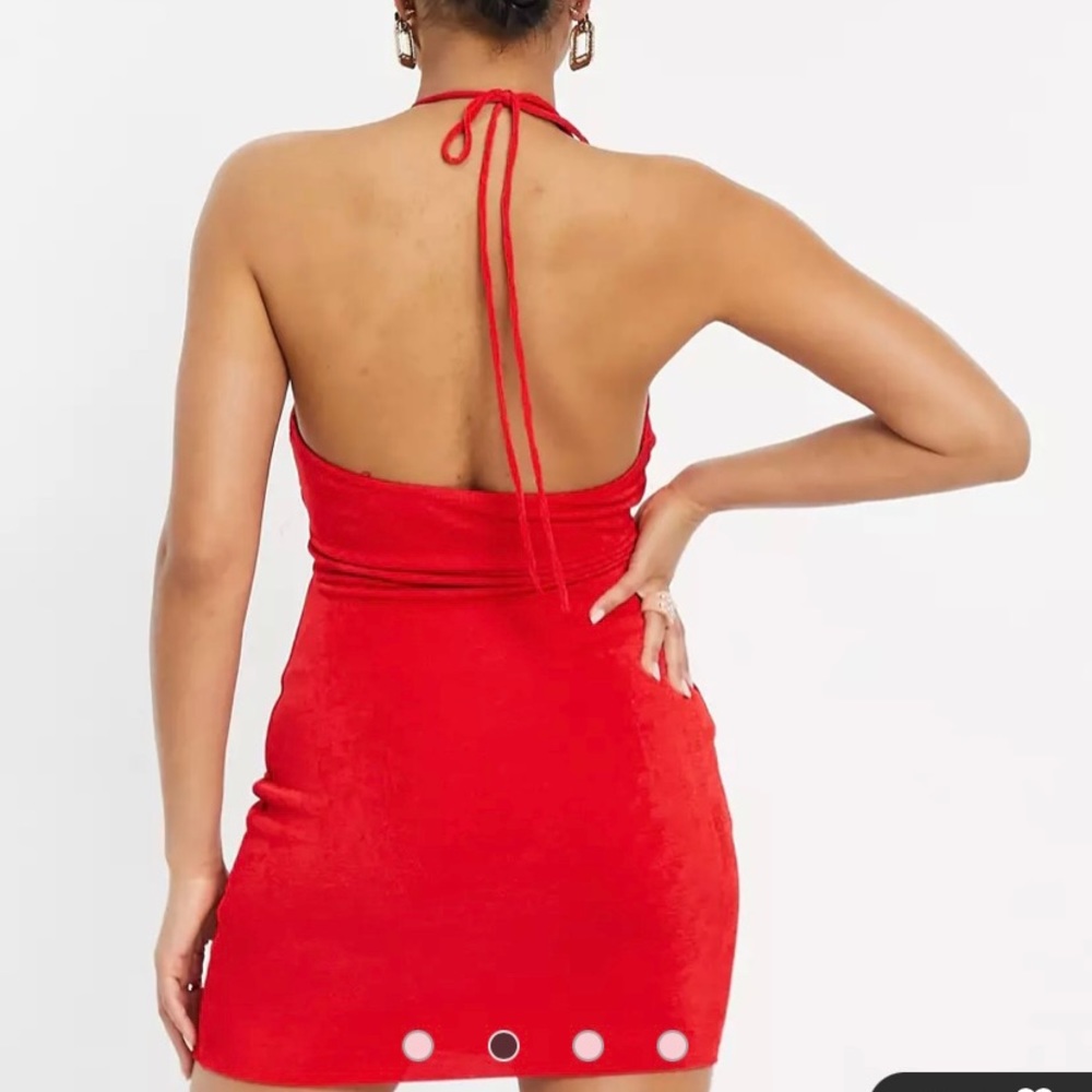 Parallel Lines Cut Out Cross Front Mini Dress In … - image 2